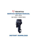 Tohatsu MX 50D2 MWX 50D2 Service Manual PDF service repair manual cover