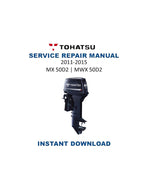 Tohatsu MX 50D2 MWX 50D2 Service Manual PDF service repair manual cover