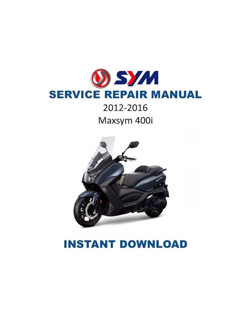 SYM Maxsym 400i Service Manual PDF service repair manual cover