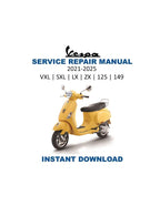 Vespa VXL SXL LX zx 125 149 Service Manual PDF service repair manual cover