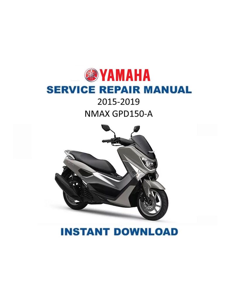 Yamaha NMAX GPD150-A Service Manual PDF service repair manual cover