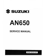 Suzuki Burgman 650 AN650 Service Manual service manual preview page 2
