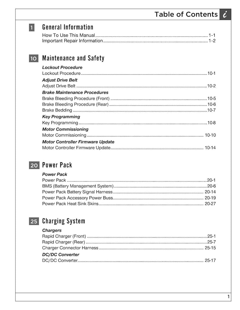 Zero Motorcycles SR F Service Manual service manual preview page 7