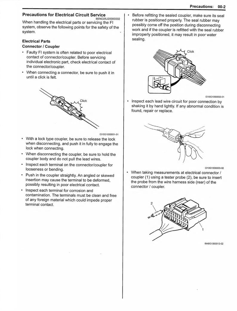 Suzuki Burgman 650 AN650 Service Manual service manual preview page 8