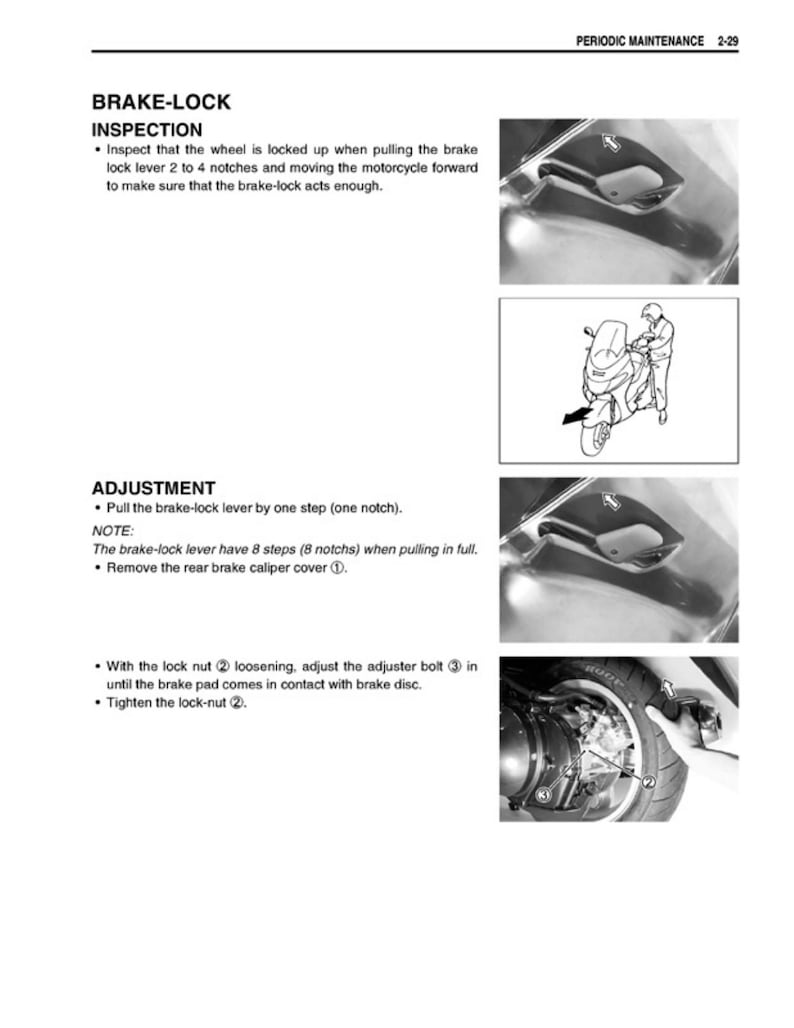 Suzuki Burgman AN400 Service Manual service manual preview page 4