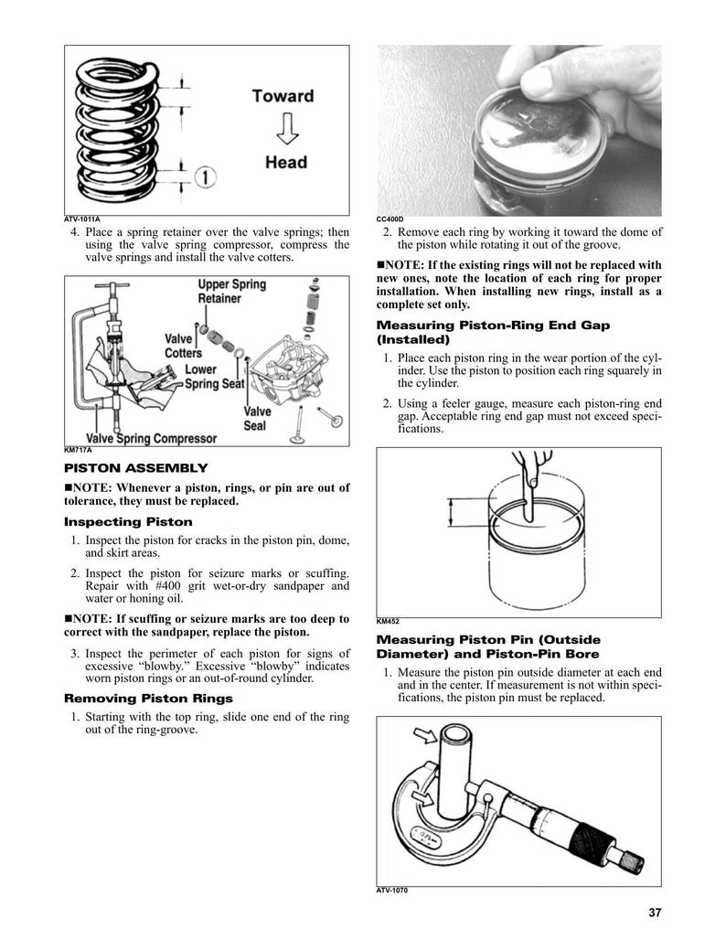 Tracker Off Road 300 ATV Service Manual service manual preview page 6