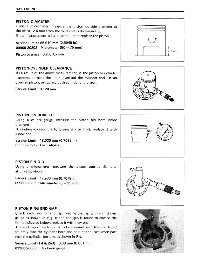 Suzuki TS200R Service Manual 1990-1994 Motorcycle service manual preview page 7