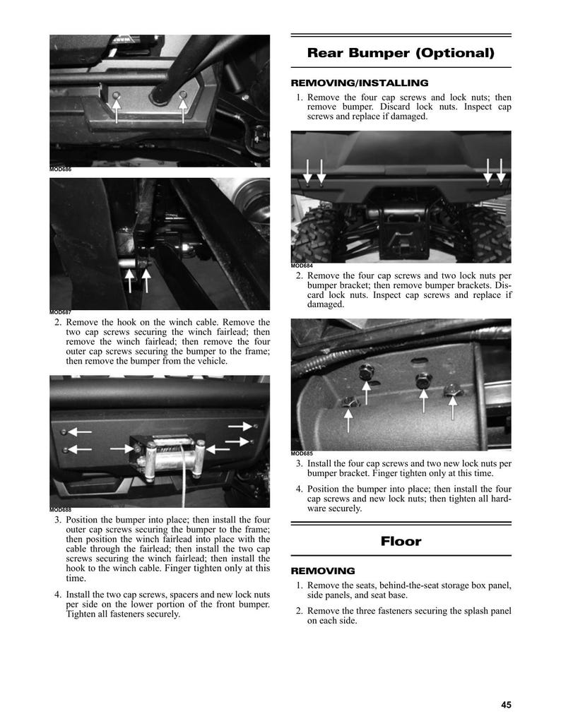 Tracker Off Road 800SX Service Manual service manual preview page 4