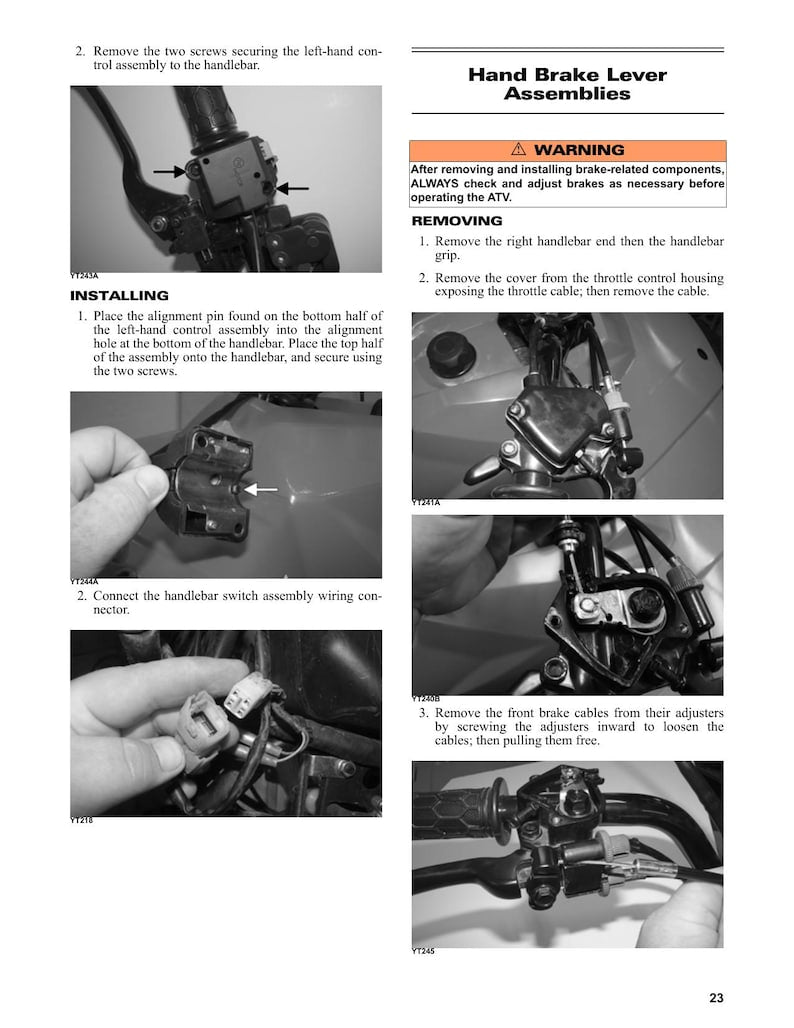 Tracker Off Road 90 ATV Service Manual service manual preview page 4