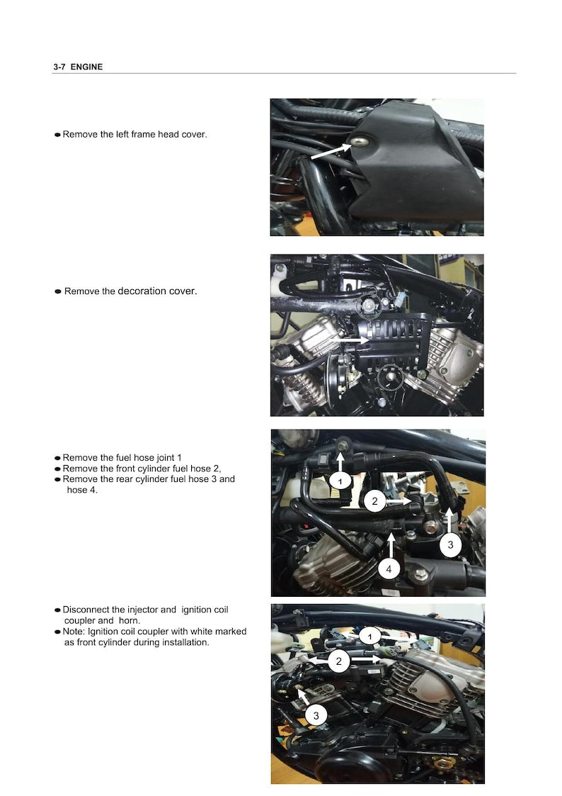Hyosung GV125S Service Manual service manual preview page 4