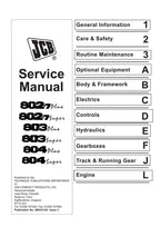 JCB 802.7 803 804 Plus Super Service Manual 1994-2005 Mini Excavator service manual preview page 2