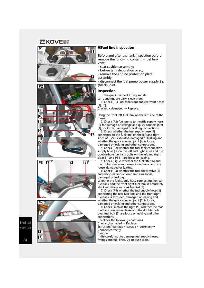 Kove 450 Rally Service Manual service manual preview page 3