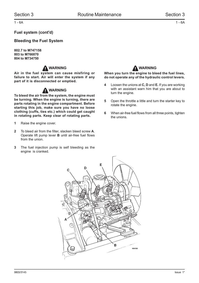 JCB 802.7 803 804 Plus Super Service Manual 1994-2005 Mini Excavator service manual preview page 5