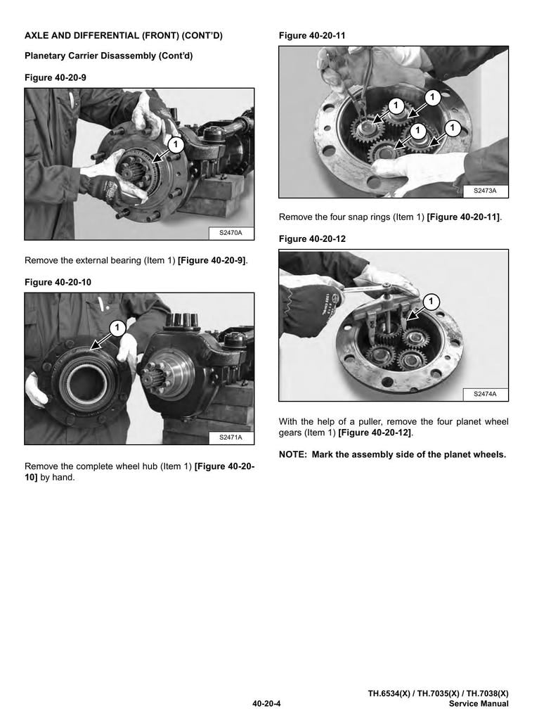 Massey Ferguson TH6534 TH7035 TH7038 Telehandler Service Manual 2016-2020 service manual preview page 5