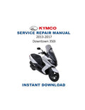 KYMCO Downtown 350i Service Manual 2013-2017 Scooter PDF service repair manual cover