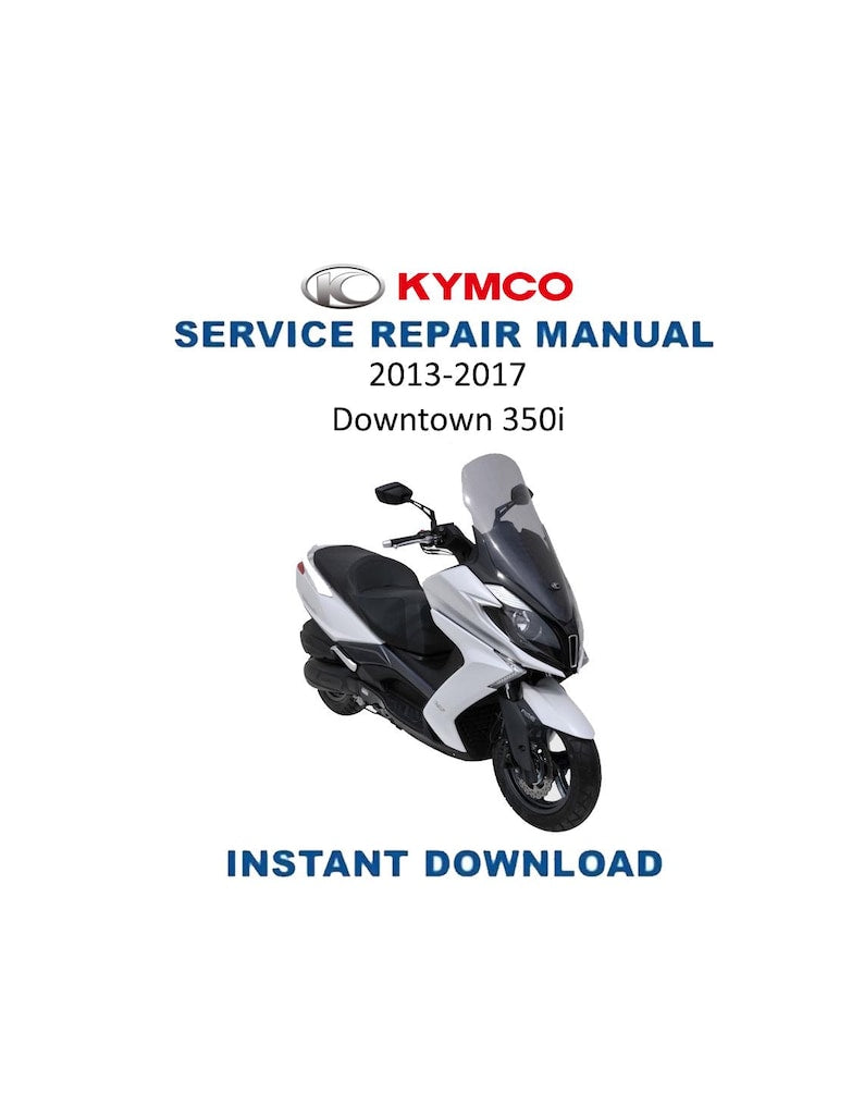 KYMCO Downtown 350i Service Manual 2013-2017 Scooter PDF service repair manual cover