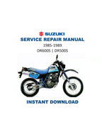 Suzuki DR600S DR500S Service Manual PDF service repair manual cover