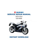 Suzuki GSX-R600 Service Manual PDF service repair manual cover