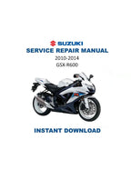 Suzuki GSX-R600 Service Manual PDF service repair manual cover