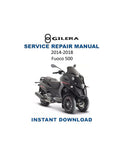 Gilera Fuoco 500 Service Manual PDF service repair manual cover