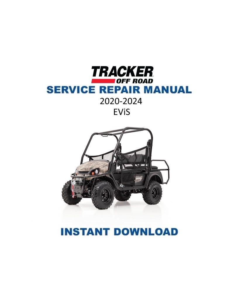 Tracker Off Road EViS Electric UTV Service Manual PDF service repair manual cover