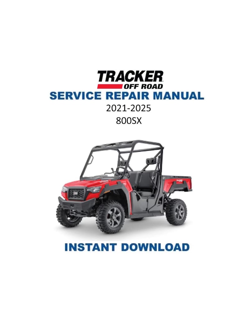 Tracker Off Road 800SX Service Manual PDF service repair manual cover