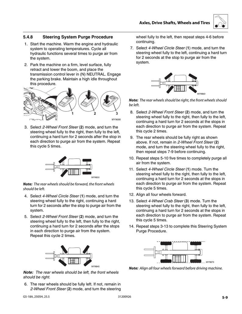 JLG G5-18A 2505H Agrovector 25.5 Service Manual service manual preview page 7