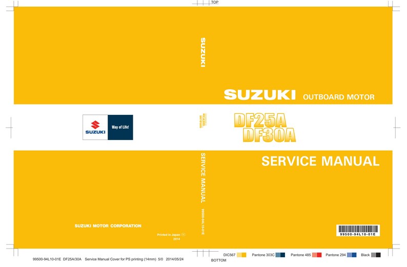 Suzuki DF25A DF30A Outboard Service Manual 2014-2018 25 30 HP service manual preview page 2