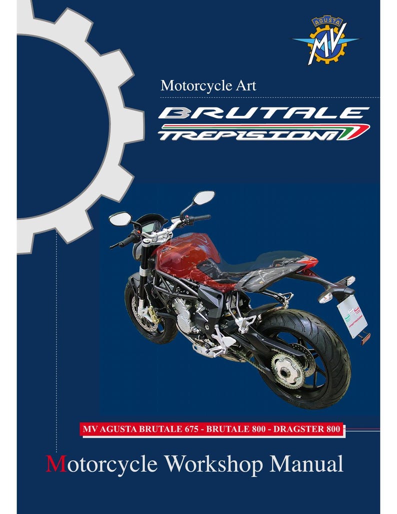 MV Agusta Brutale 675 800 Dragster 800 Service Manual 2014-2018 Motorcycle pdf service manual preview page 2