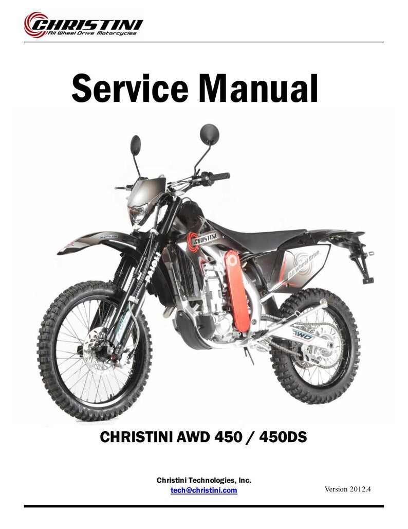Christini AWD 450 450DS Service Manual 2012-2016 Motorcycle service manual preview page 2