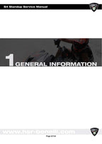 HSR Benelli S4 Standup Service Manual service manual preview page 10