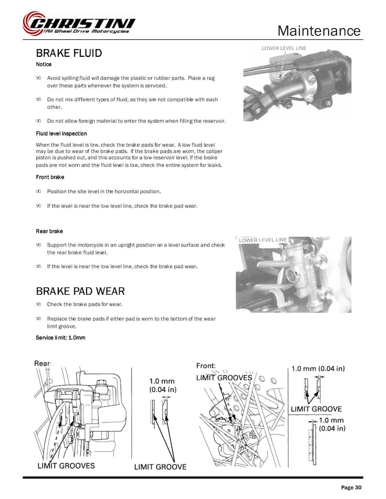 Christini AWD 450 450DS Service Manual 2012-2016 Motorcycle service manual preview page 4