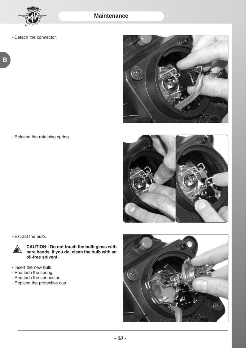 MV Agusta F3 675 800 ORO AGO Service Manual 2014-2018 Motorcycle service manual preview page 4