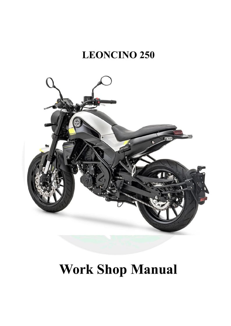 Benelli Leoncino 250 Service Manual service manual preview page 2