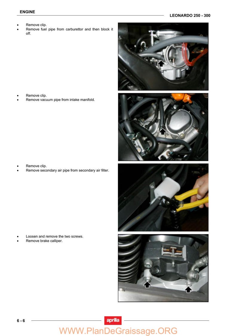 Aprilia Leonardo 250 300 Service Manual service manual preview page 5