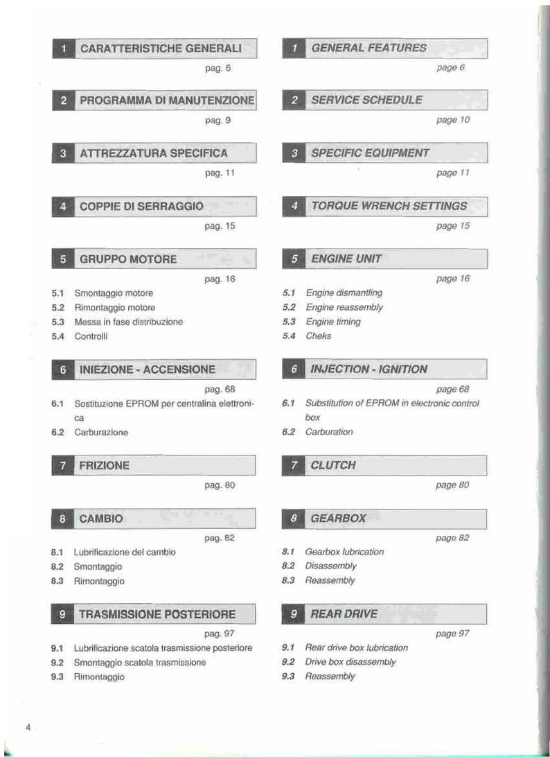 Moto Guzzi Daytona 1000 Service Manual service manual preview page 9