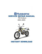 Husqvarna 701 Enduro Service Manual 2021-2025 Motorcycle PDF service repair manual cover
