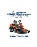 Husqvarna Rider 316T 322T 316TXs AWD Service Manual PDF service repair manual cover