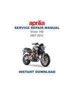 Aprilia Shiver 750 Service Manual PDF service repair manual cover