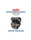 Aprilia V990 RR Engine Service Manual 2005-2009 Motorcycle PDF service repair manual cover