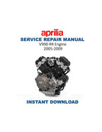 Aprilia V990 RR Engine Service Manual 2005-2009 Motorcycle PDF service repair manual cover