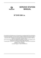 Piaggio X7 EVO 300 ie Service Manual 2008-2012 Scooter service manual preview page 6