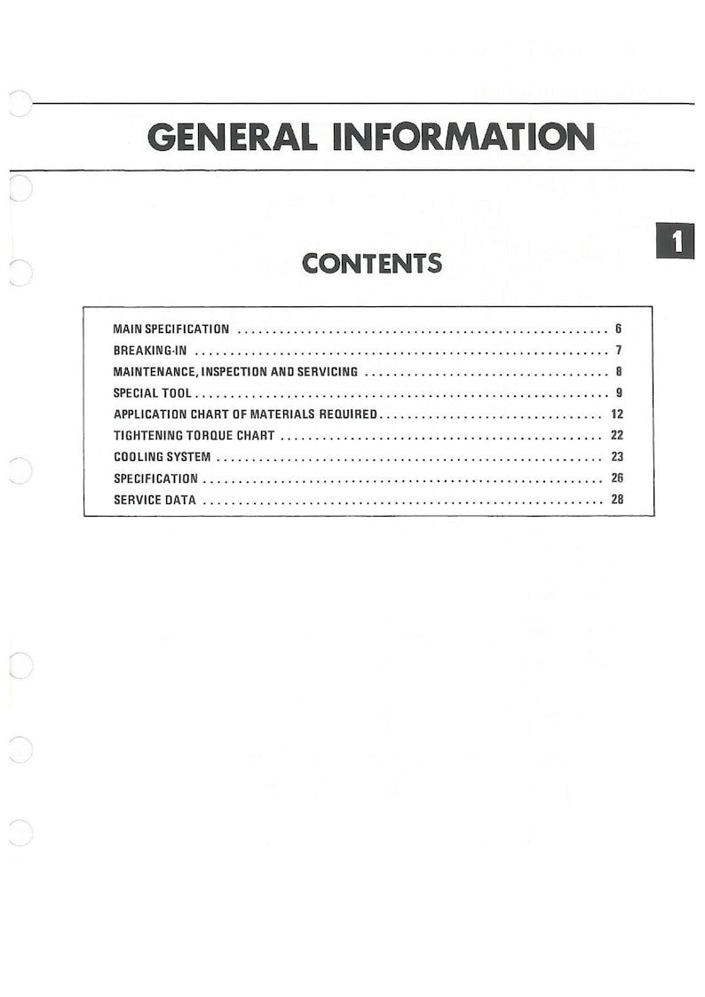 Suzuki DT40 Outboard Service Manual service manual preview page 11