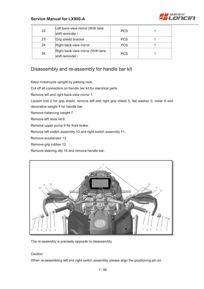 Loncin LX900-A Service Manual service manual preview page 3