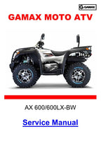 Gamax AX600 600LX Service Manual 2015-2019 ATV Repair service manual preview page 2