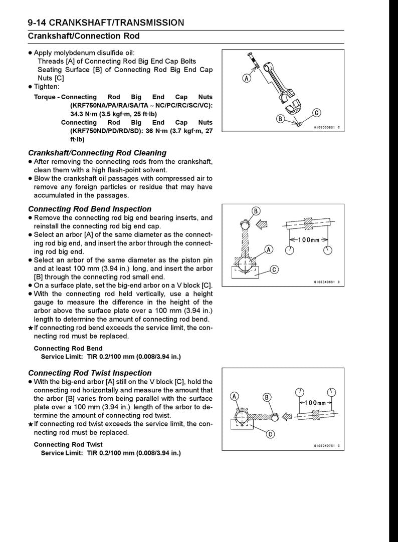 Kawasaki Teryx 750 Service Manual service manual preview page 4