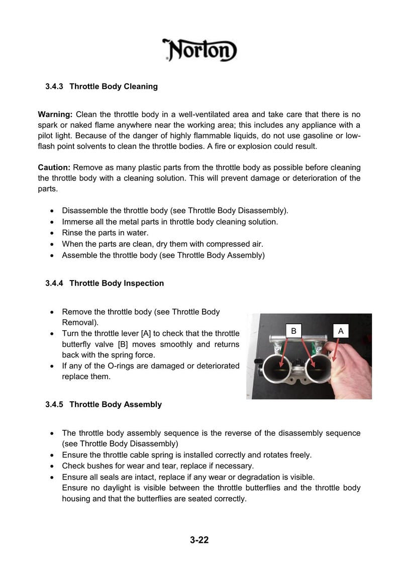 Norton Commando 961 Service Manual 2013-2017 Motorcycle service manual preview page 5
