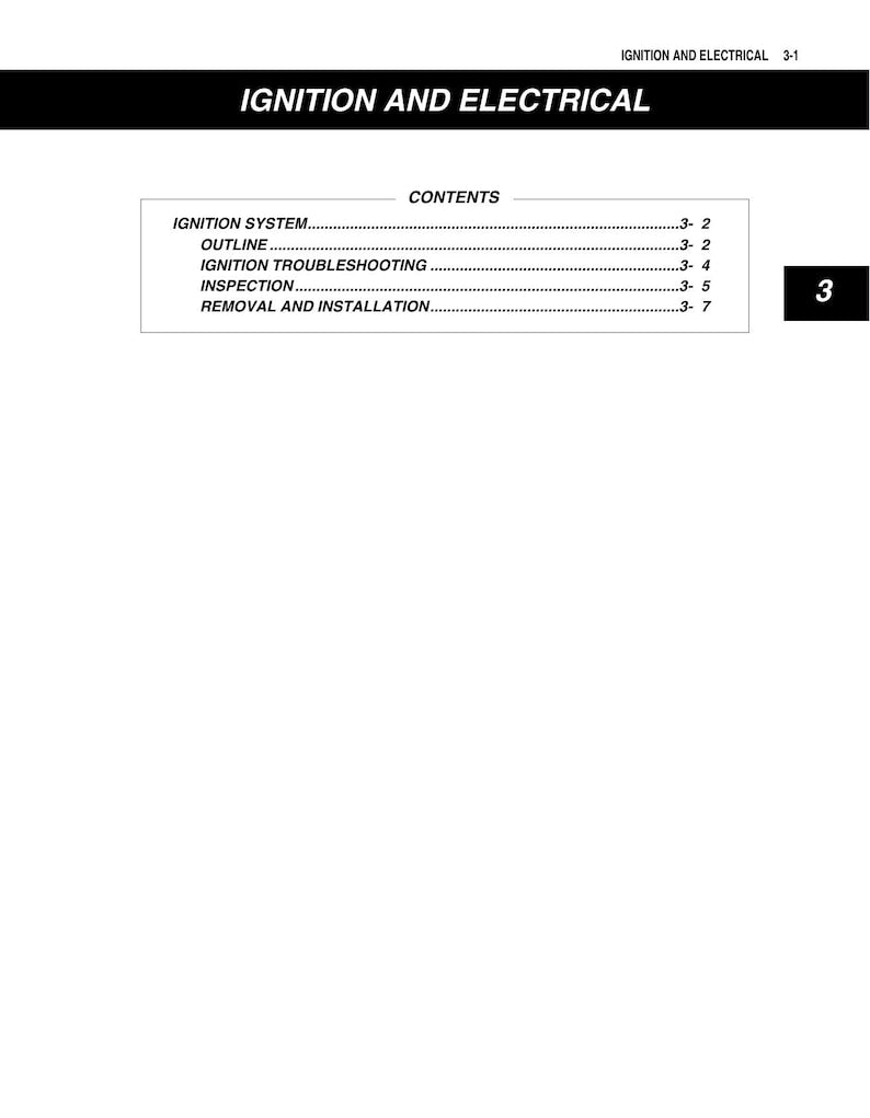 Suzuki DF2.5 Four Stroke Outboard Service Manual service manual preview page 11
