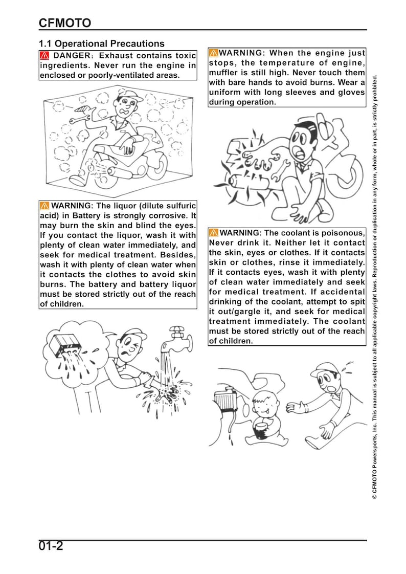 CFMOTO 450SS Service Manual service manual preview page 4
