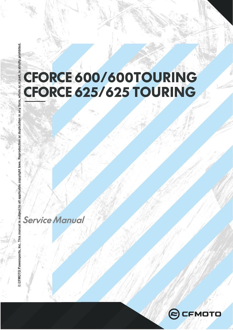 CFMOTO CFORCE 600 625 Touring Service Manual 2025-2026 ATV service manual preview page 2